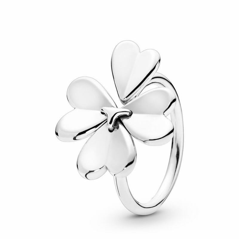 Anillos Apilables Pandora Moving Clover Argint (qMI19F5Z)